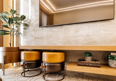 Warm Modern Lounge Styling