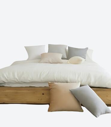 Rustic Wood Platform Bed